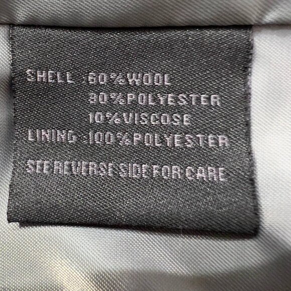 Steve Madden Red Wool Blend Double-Breasted Peacoat Jacket Women’s Size L - Picture 13 of 14